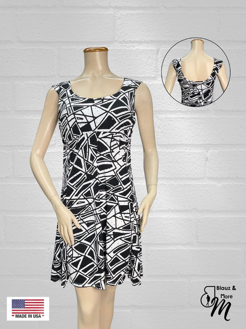 BABY DOLL Lined Sleeveless Dress - D056